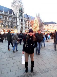 Elle Howe in Munich, Germany, winter 2014.