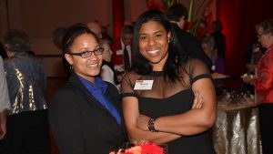 Kiara Richardson (left) poses with Sherice Nivens during the 2016 Celebration of Philanthropy event. 
